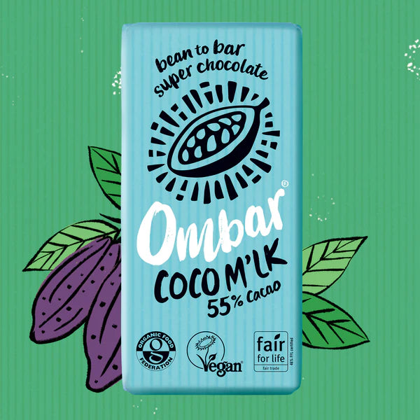 Ombar Organic Vegan 55% Cacoa Coco Mylk Chocolate Bar - 70g