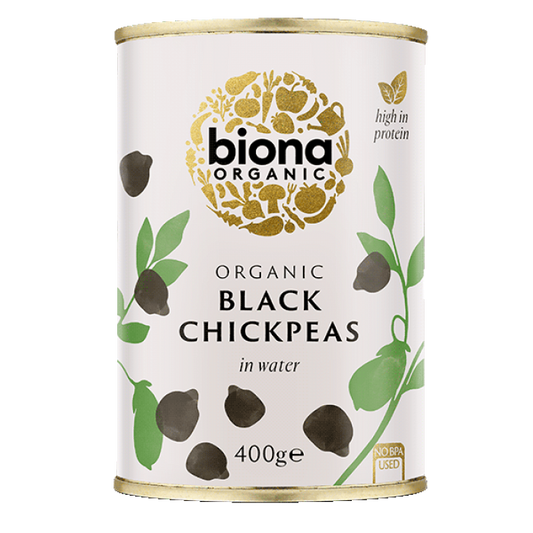 Biona Organic Black Chickpeas - 400g