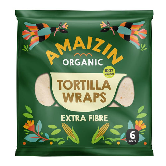 Amaizin Tortilla Wraps Extra Fibre Organic - 240g