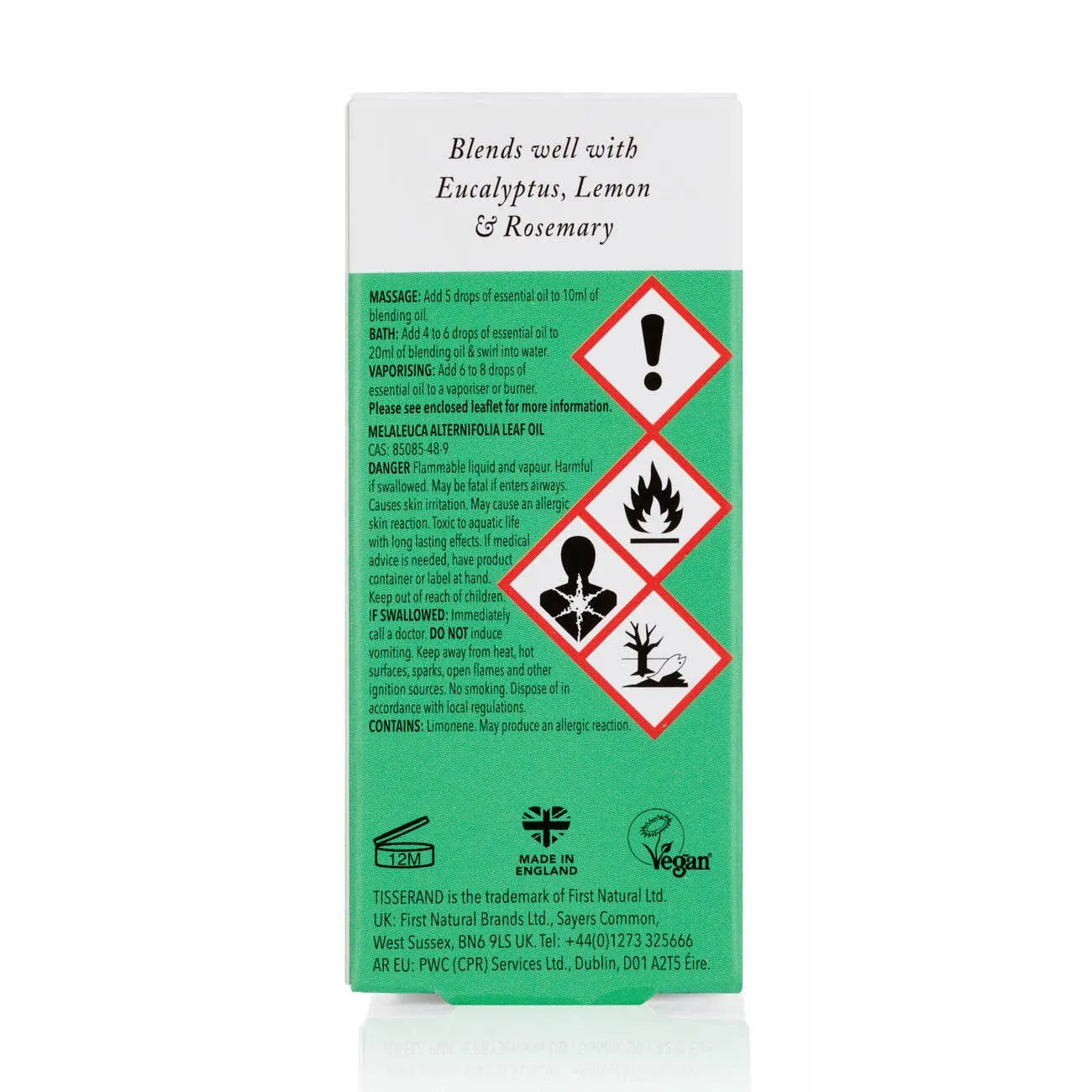 Tisserand Aromatherapy Tea Tree Organic Essential Oil - 9ml