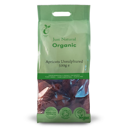 Just Natural Organic Apricots Unsulphured - 500g