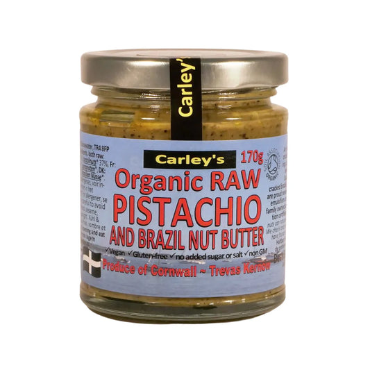 Carley's Organic Raw Pistachio & Brazil Nut Butter - 170g