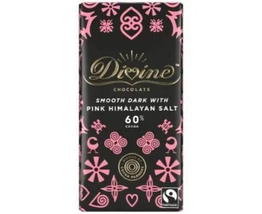 Divine Dark Chocolate with Pink Himalayan Salt – Divine Organic - 90g