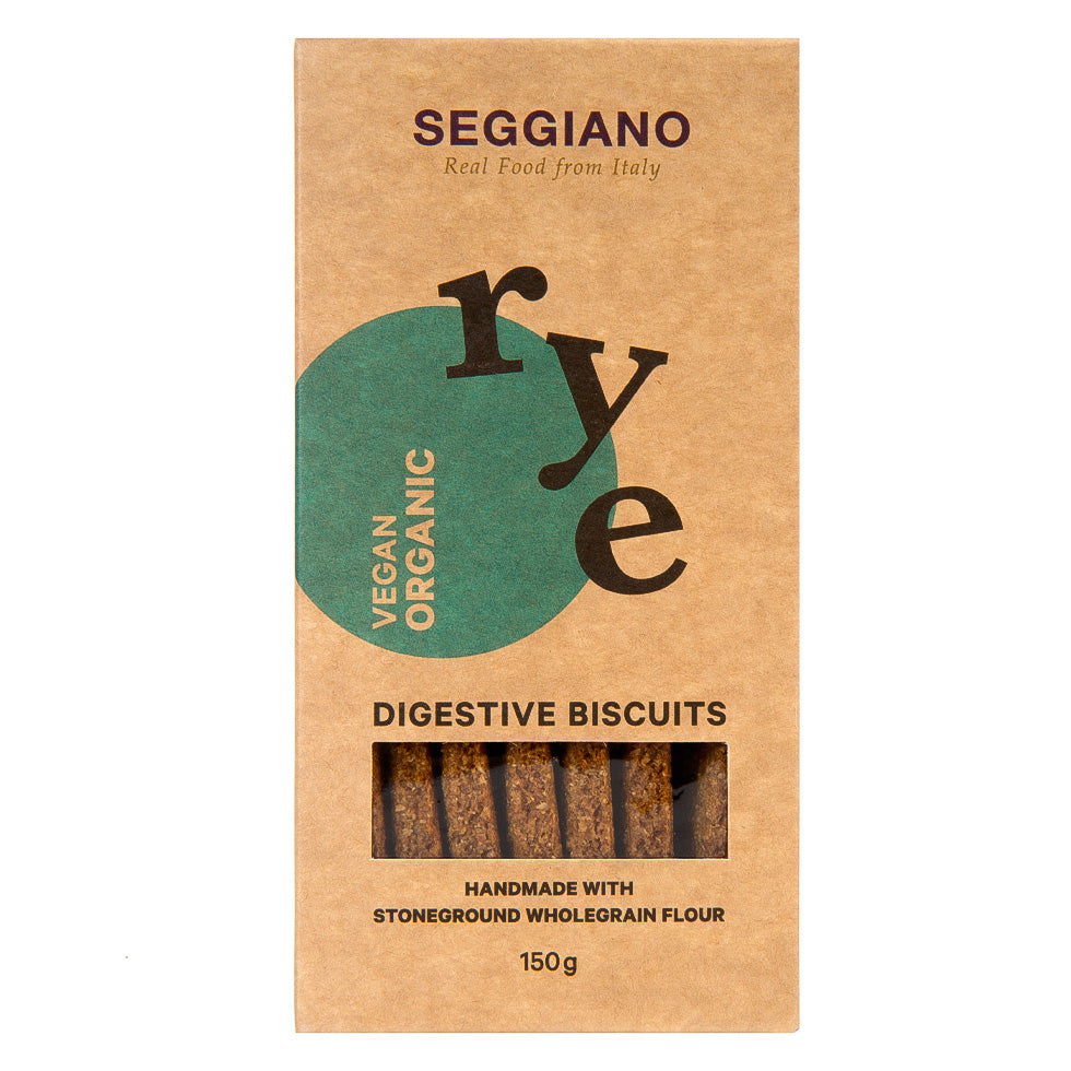 Organic Rye Digestive Biscuits – Seggiano – 150g