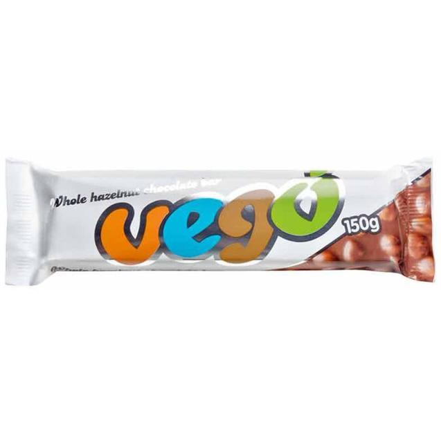 Whole Hazelnut Chocolate Bar – Vegó – 150g